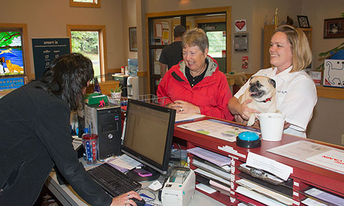 Grand Rapids Veterinary Clinic offers an in-house pharmacy.